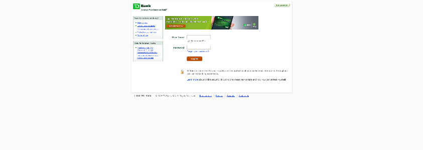 td bank online business direct