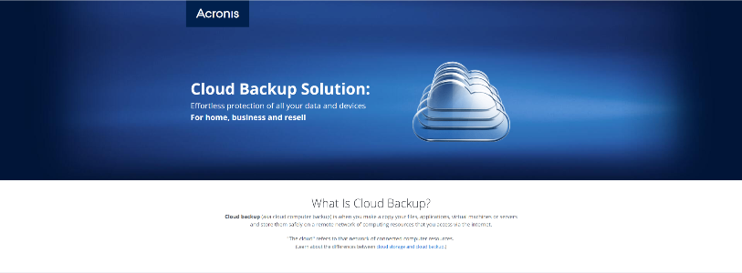 acronis cloud backup pricing