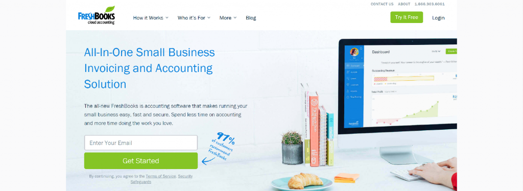 Invoice And Accounting Software For Small Businesses FreshBooks 1024x374 